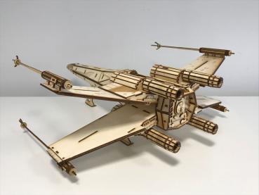 Star Wars - X-Wing Star Fighter as 3D large model - side